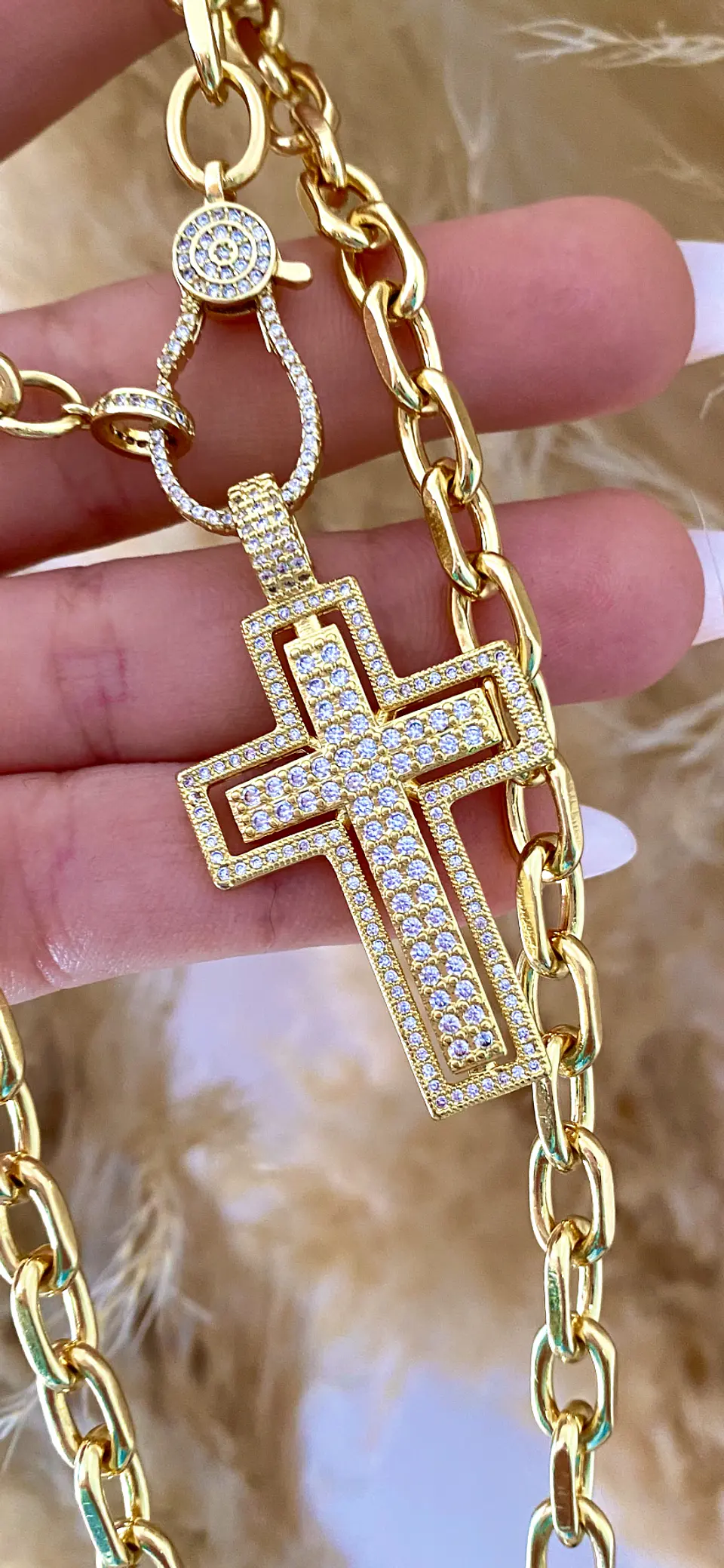 Collar Maxi Cruz Circones Gold 5