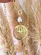 Collar Maxi Medallón Mándala Perla Rustica  - Miniatura 2