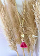 Collar Summer Pink Dark gold - Miniatura 3