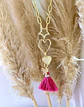 Collar Summer Pink Dark gold - Miniatura 5
