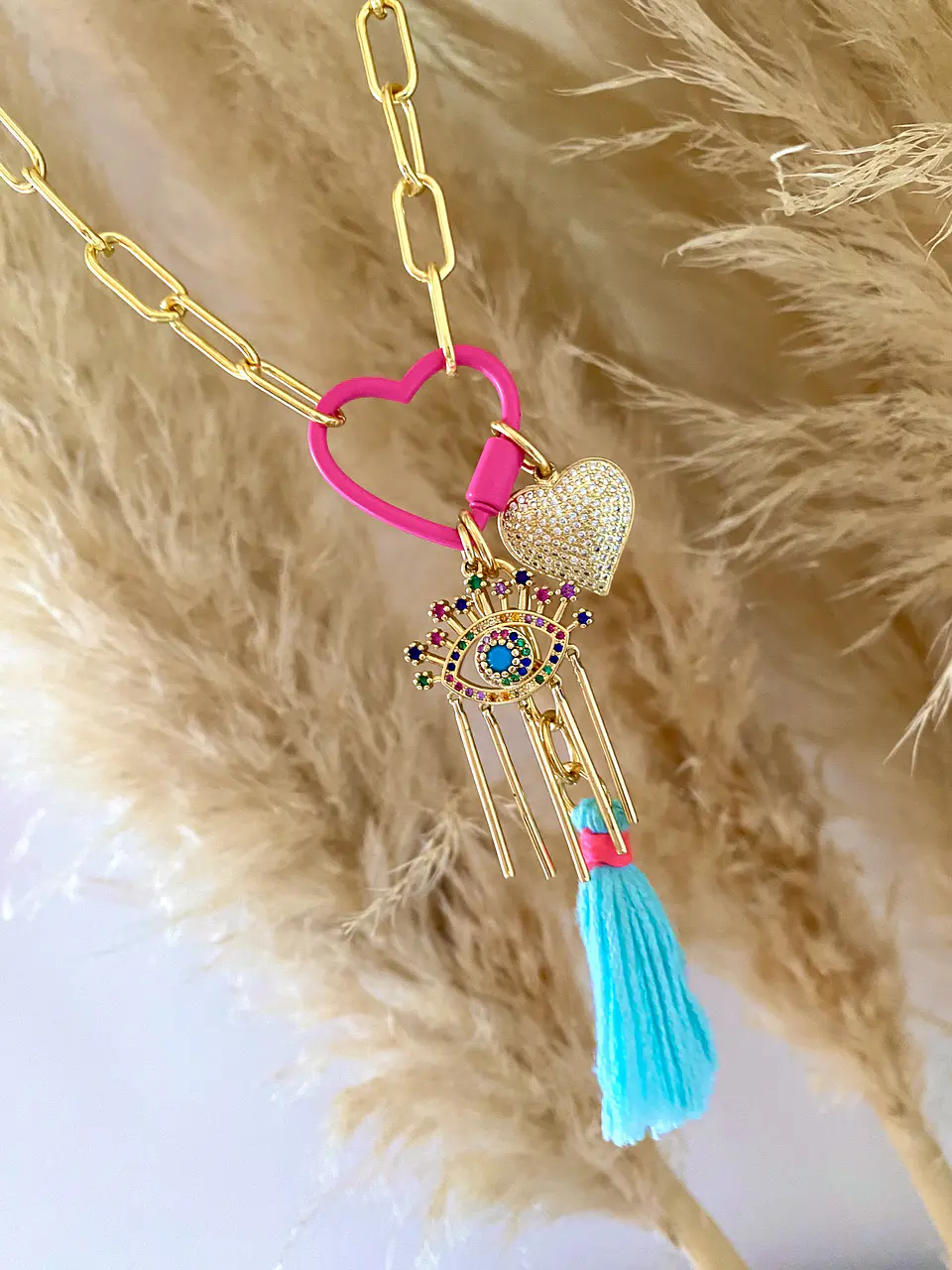 Collar Summer Turquesa Gold 2