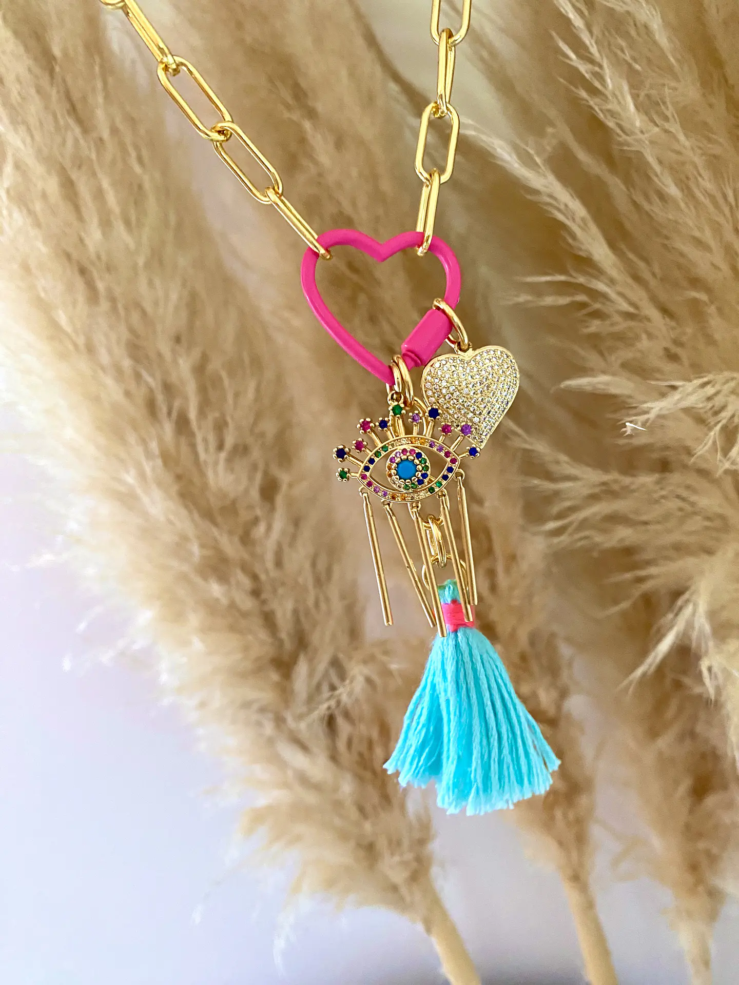 Collar Summer Turquesa Gold 5