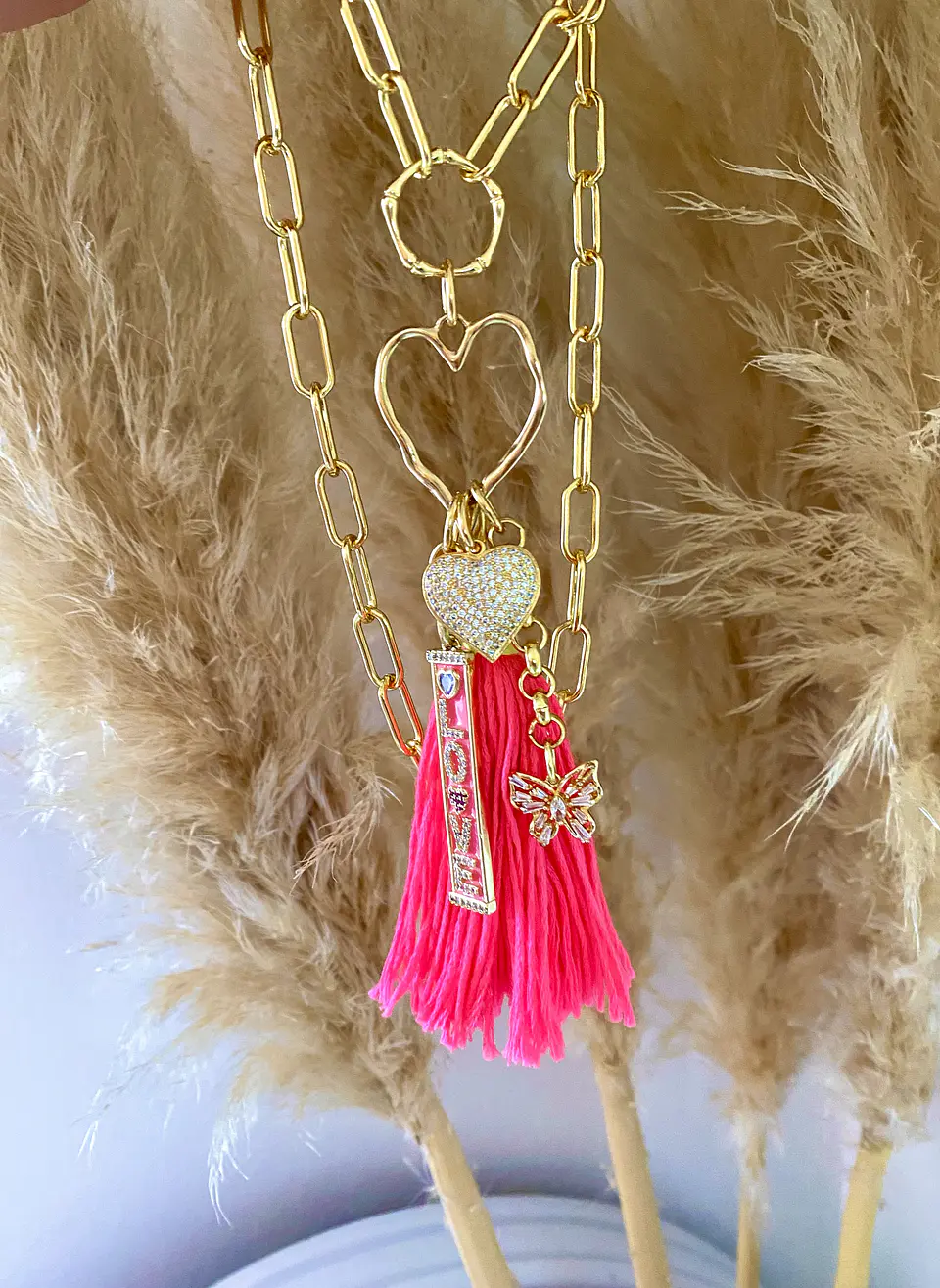 Collar Summer Pink Bright Gold 4