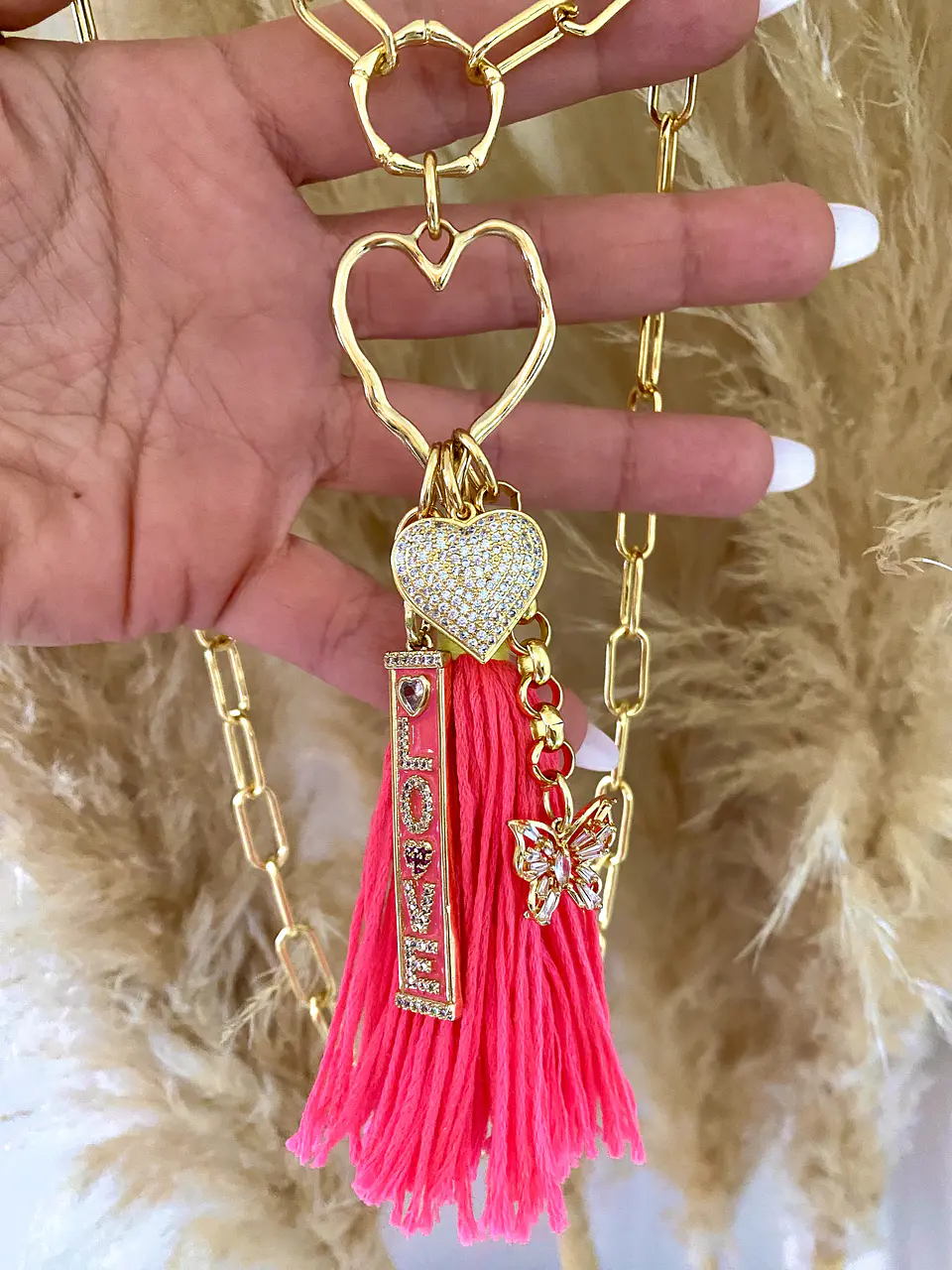 Collar Summer Pink Bright Gold 3