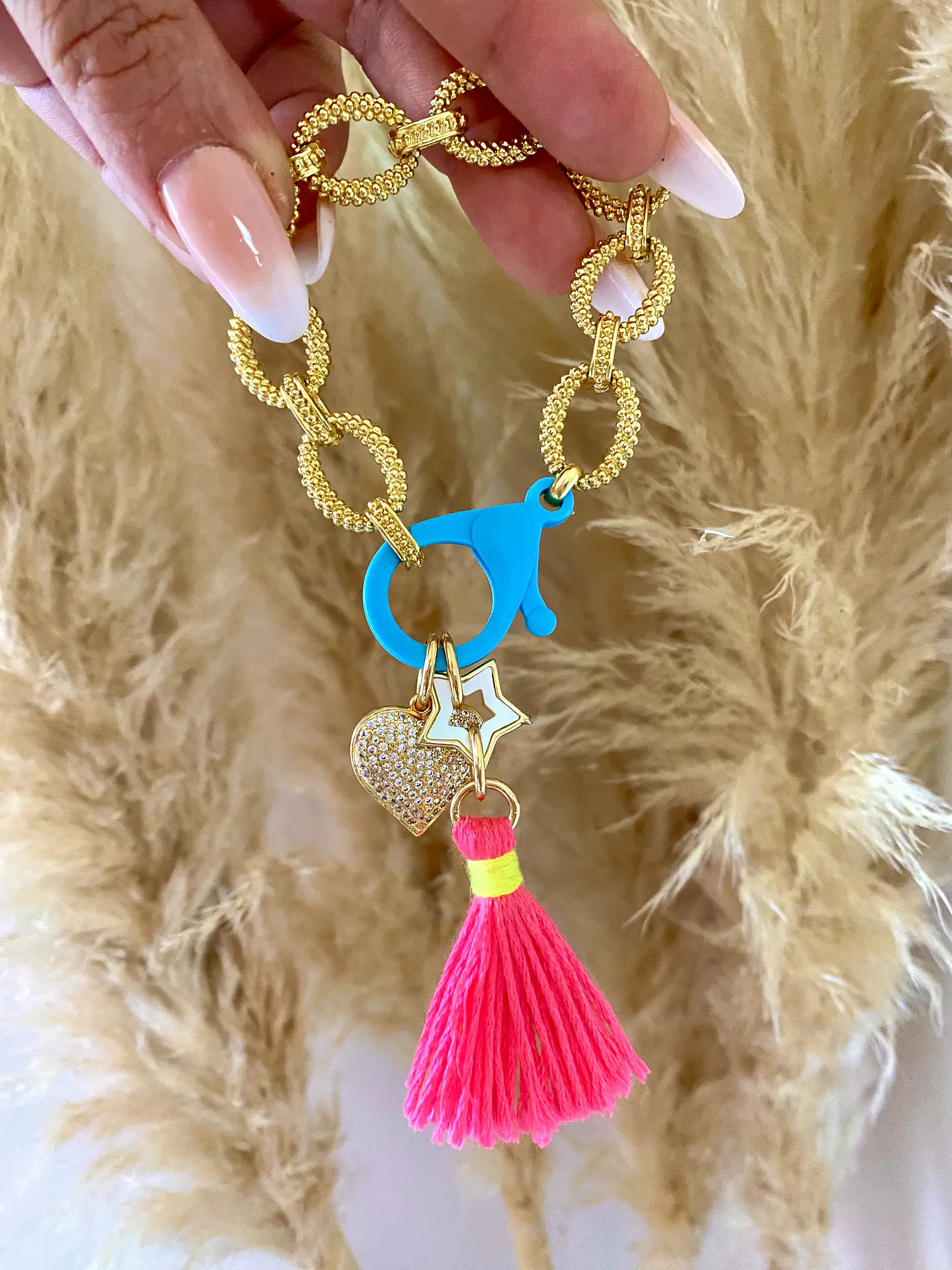 Maxi Pulsera Summer Sky Blue Gold 1