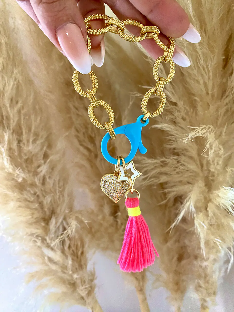 Maxi Pulsera Summer Sky Blue Gold 3
