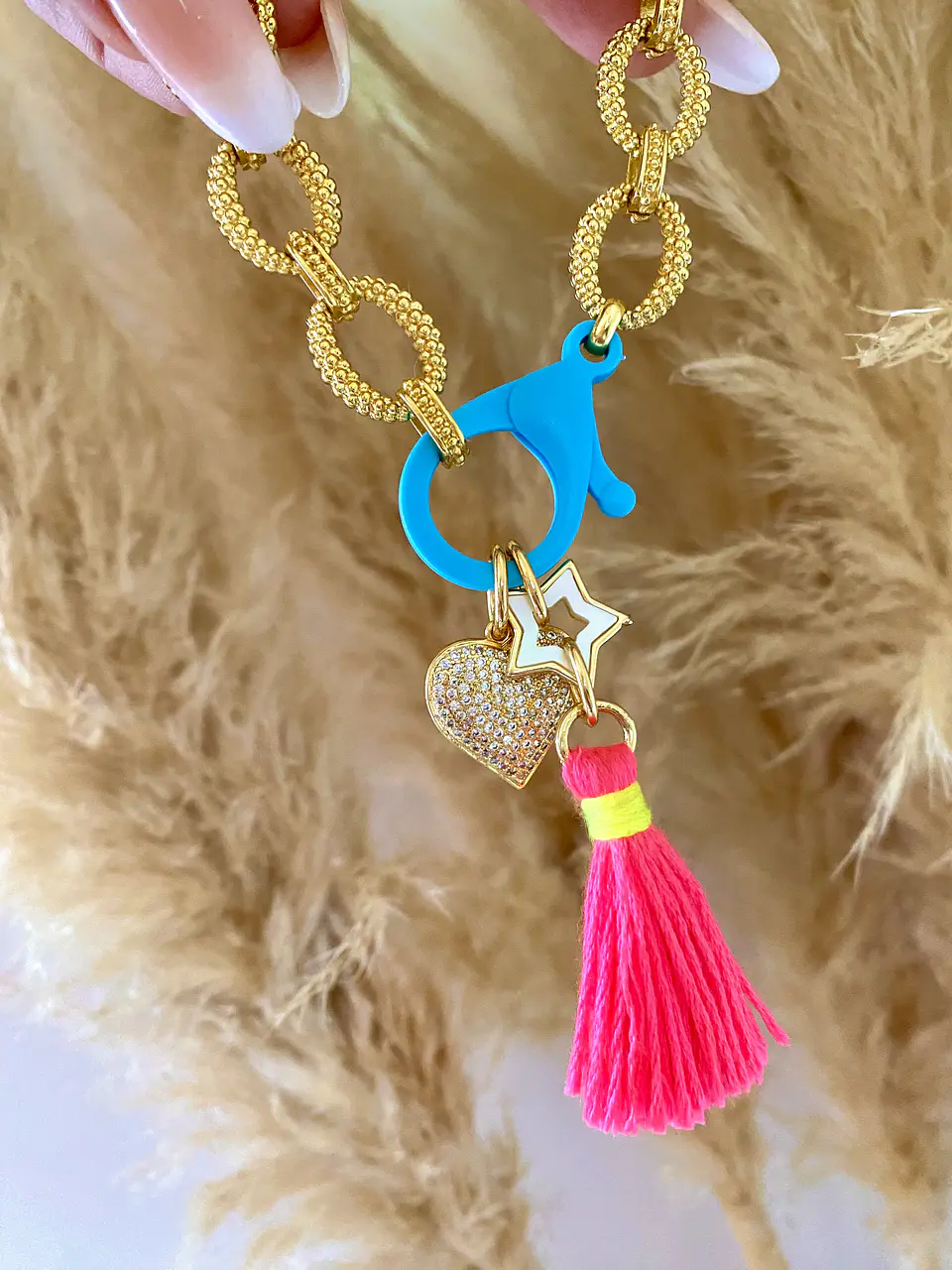 Maxi Pulsera Summer Sky Blue Gold 4