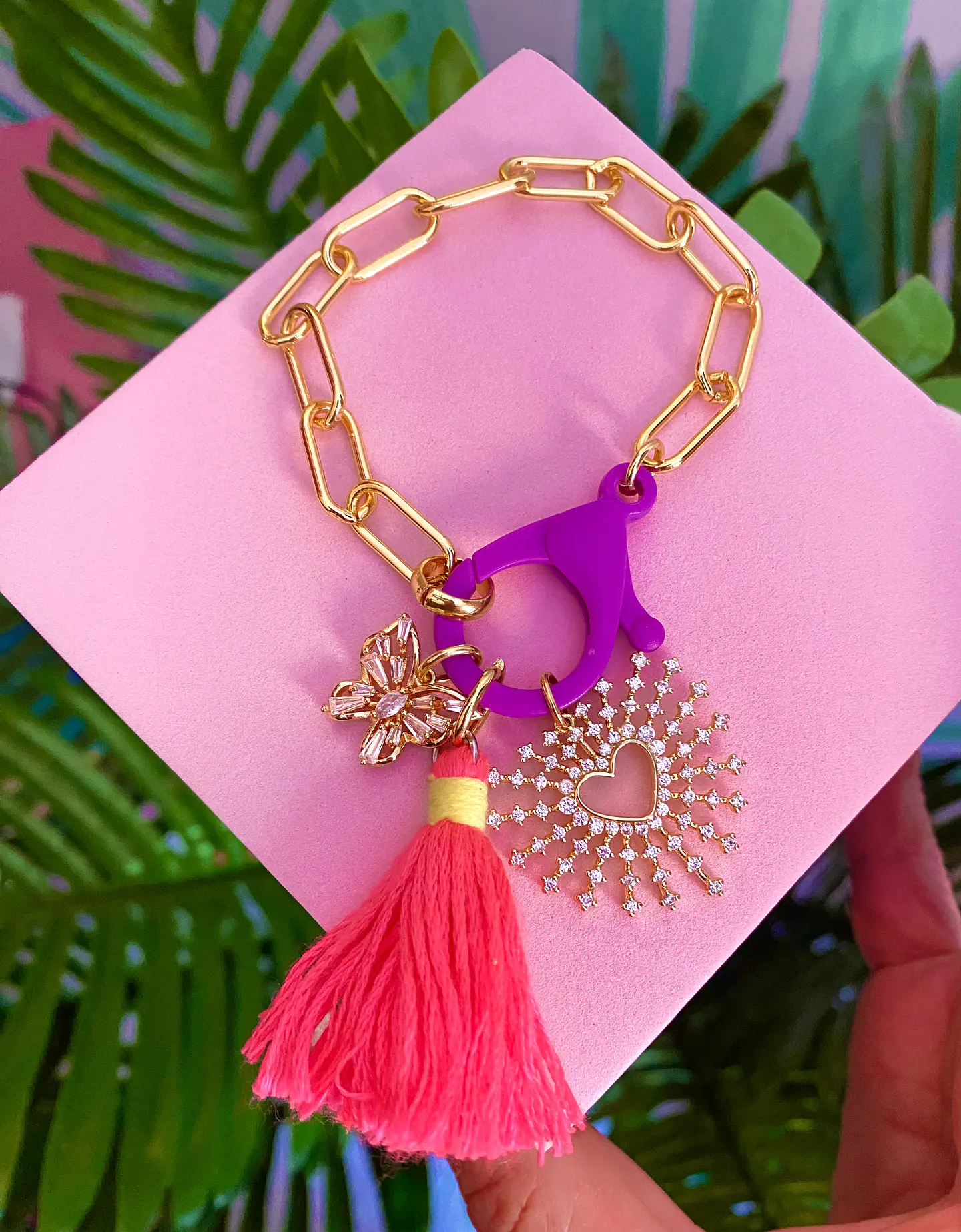 Brazalete Summer Violet Gold 2