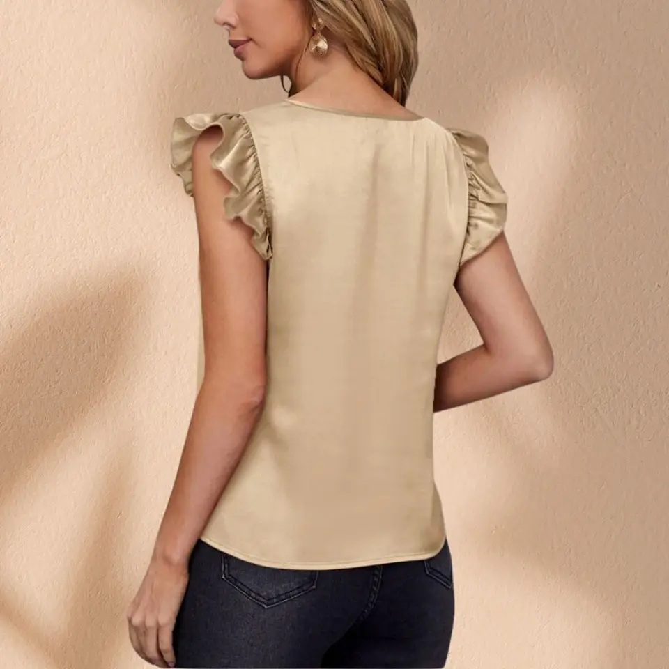 Blusa Satinada Colomba Dorada 2