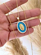 Cadena Medalla Virgen Turquesa  - Miniatura 1