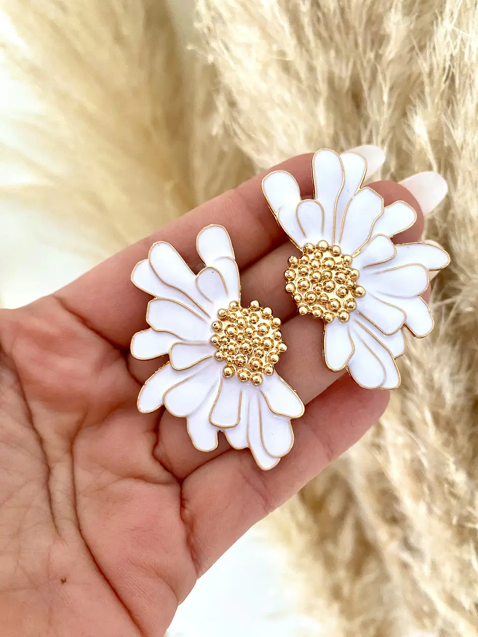 Aros Margarita Blanca  4