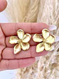 Aros Flor Bermuda Simple Gold - Miniatura 1