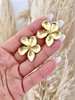 Aros Flor Bermuda Simple Gold - Miniatura 2