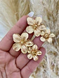 Aros Flor Bermuda Doble Gold - Miniatura 2