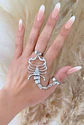 Maxi Anillo Escorpión Ajustable Silver - Miniatura 1