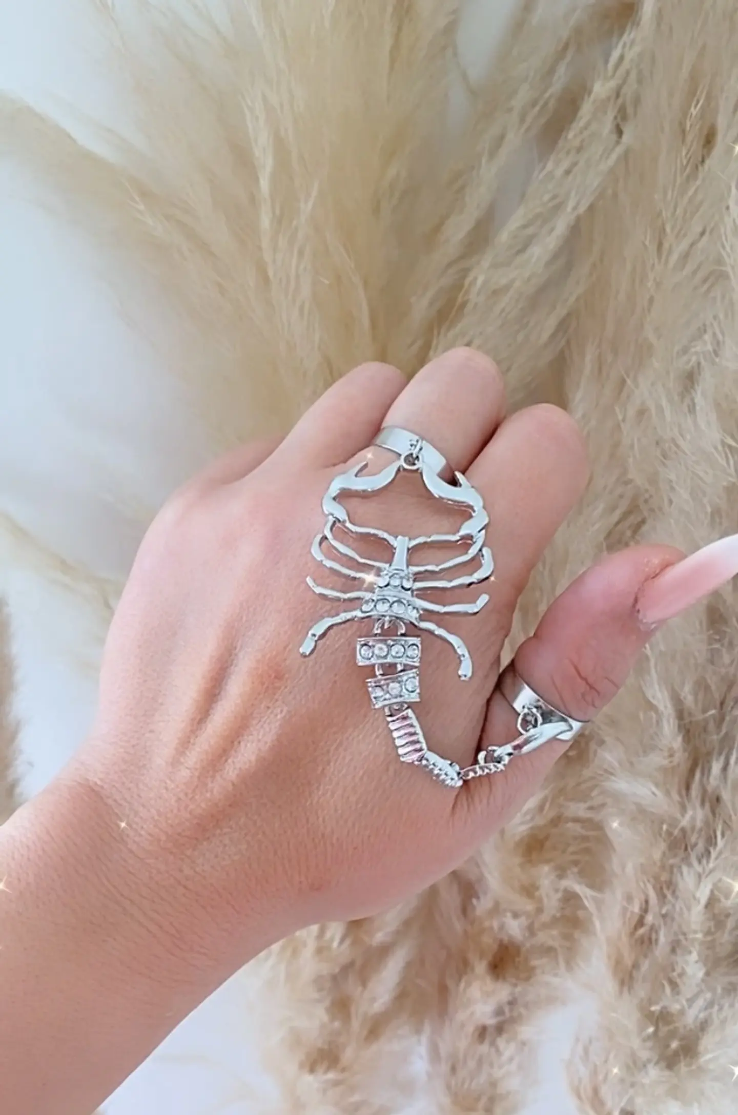 Maxi Anillo Escorpión Ajustable Silver 2