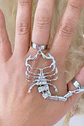 Maxi Anillo Escorpión Ajustable Silver - Miniatura 3