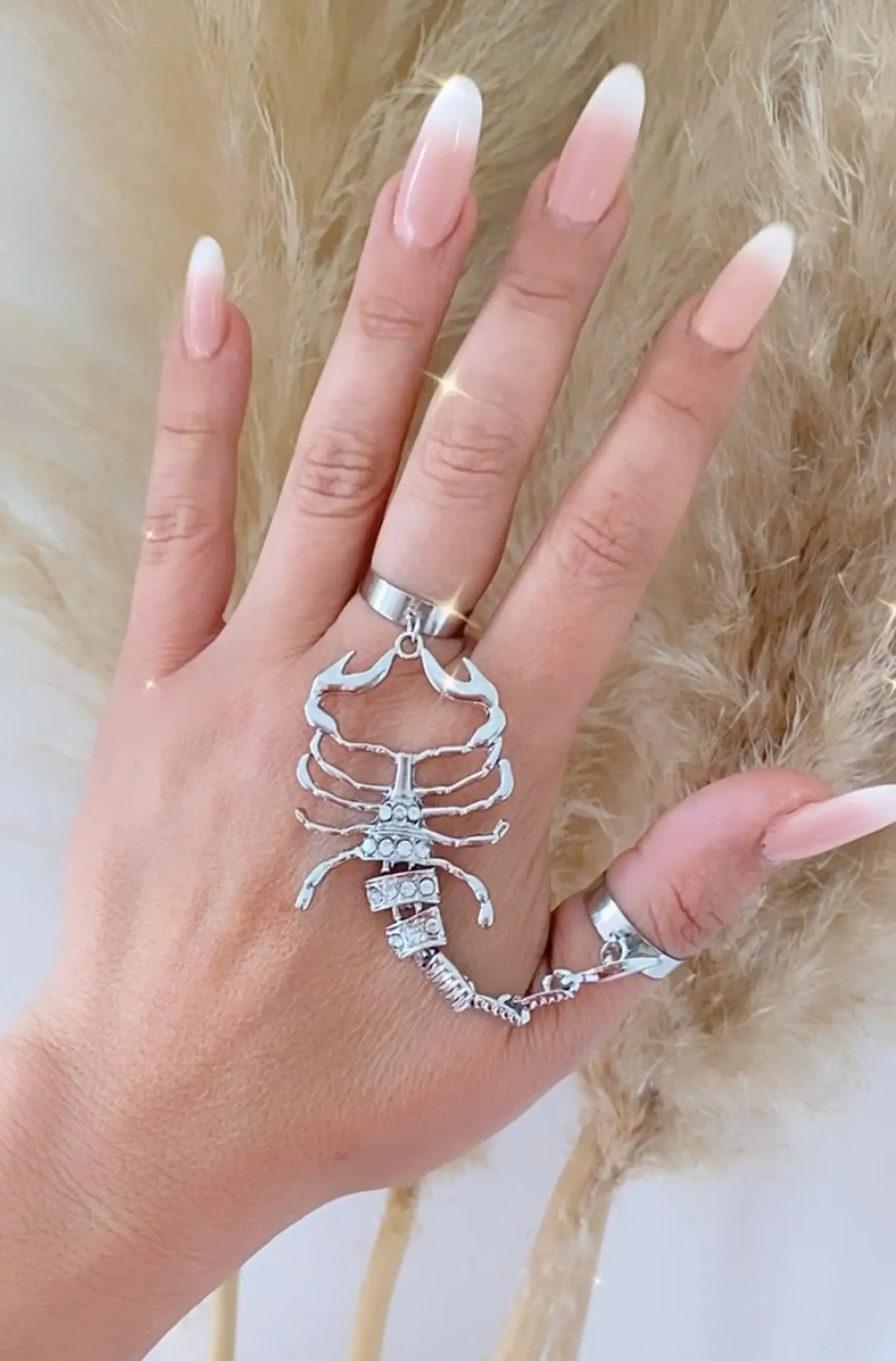 Maxi Anillo Escorpión Ajustable Silver 4