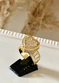 Anillo Luxury Corazon Circones Gold  talla 9 - Miniatura 1
