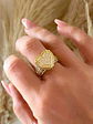 Anillo Luxury Corazon Circones Gold  talla 9 - Miniatura 2
