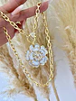 Collar Maxi Camelia Nácar Broche Luxury Circones - Miniatura 3
