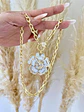 Collar Maxi Camelia Nácar Broche Luxury Circones - Miniatura 4