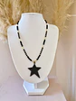 Collar Estrella Black Circones piedras facetadas - Miniatura 6