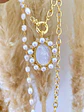 Collar Maxi Medallon Virgen Perlas - Miniatura 3