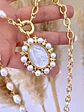 Collar Maxi Medallon Virgen Perlas - Miniatura 5