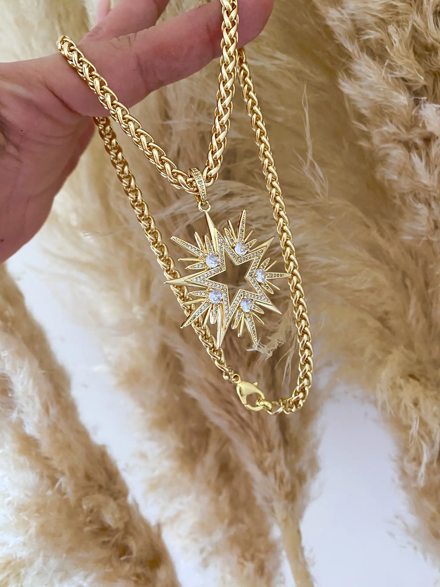Collar  Maxi Estrella 10 puntas Circones  4