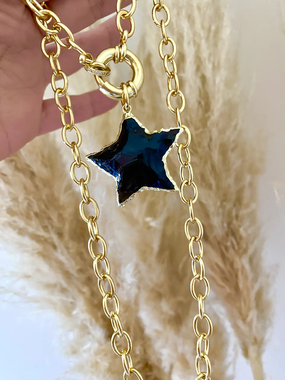 Collar Maxi  Estrella Obsidiana Black 1