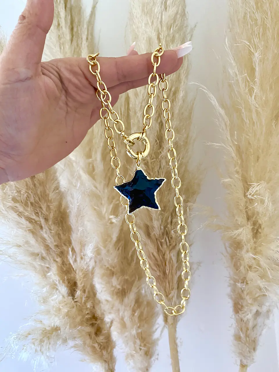 Collar Maxi  Estrella Obsidiana Black 3