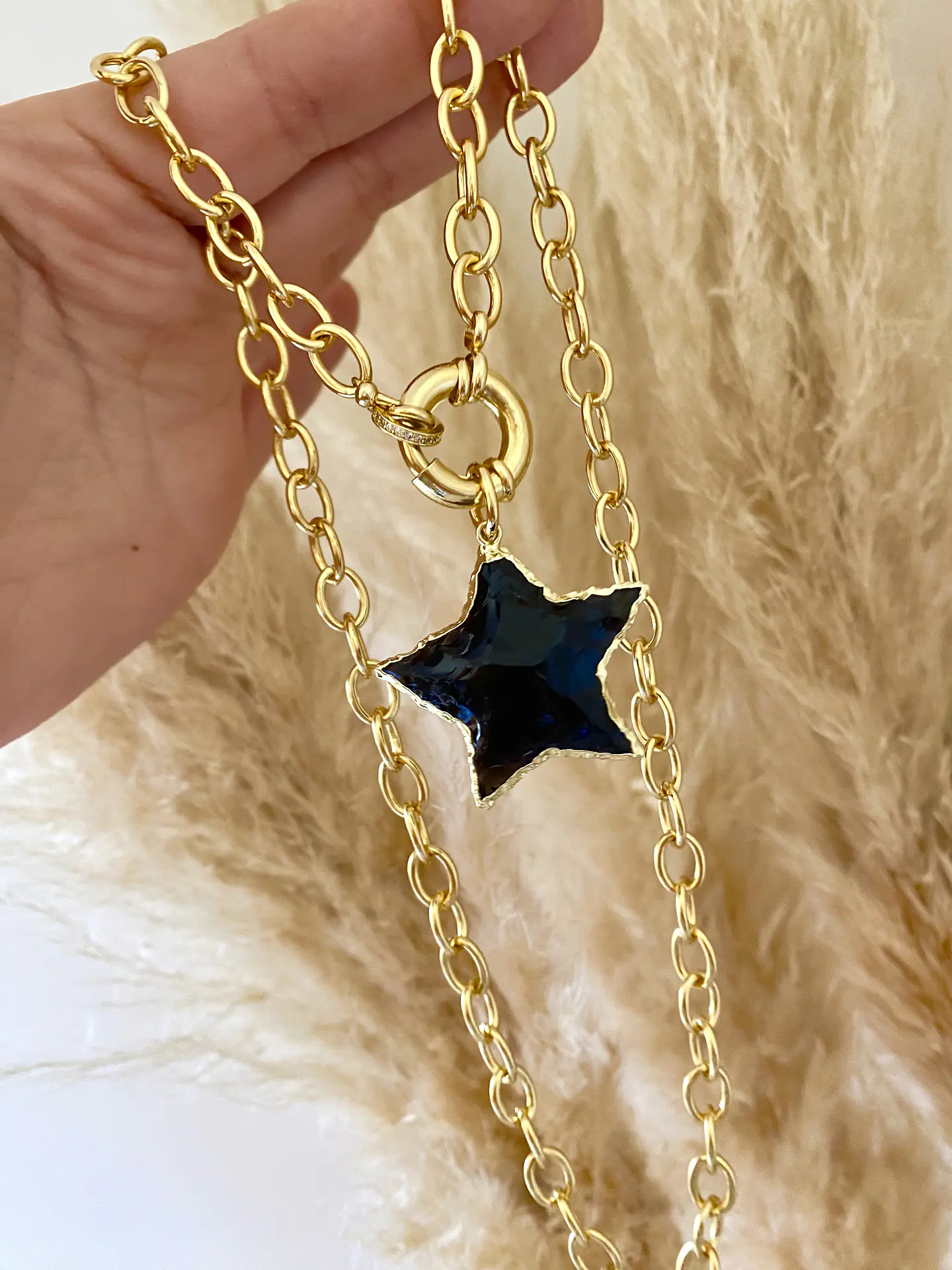 Collar Maxi  Estrella Obsidiana Black 4