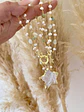 Collar XL Estrella Cuarzo piedras y perlas  - Miniatura 3