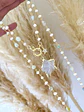 Collar XL Estrella Cuarzo piedras y perlas  - Miniatura 4