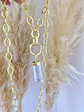 Collar XL  Cuarzo Maxi Eslabones Mixtos Gold - Miniatura 5