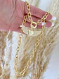 Collar Corazón alado Broche timon gold - Miniatura 5