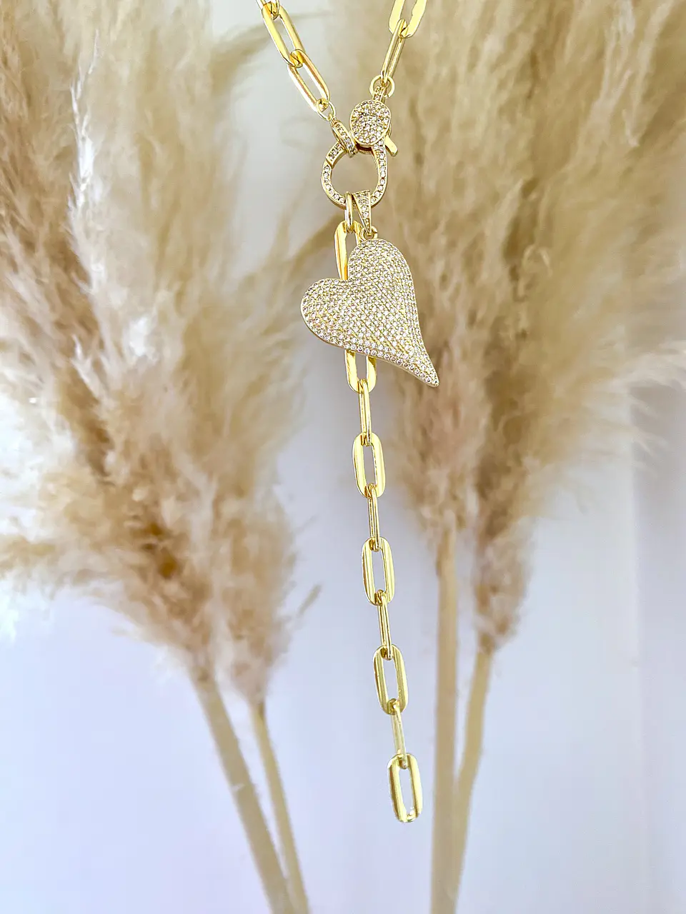 Collar XL corazón Circones Broche luxury  4