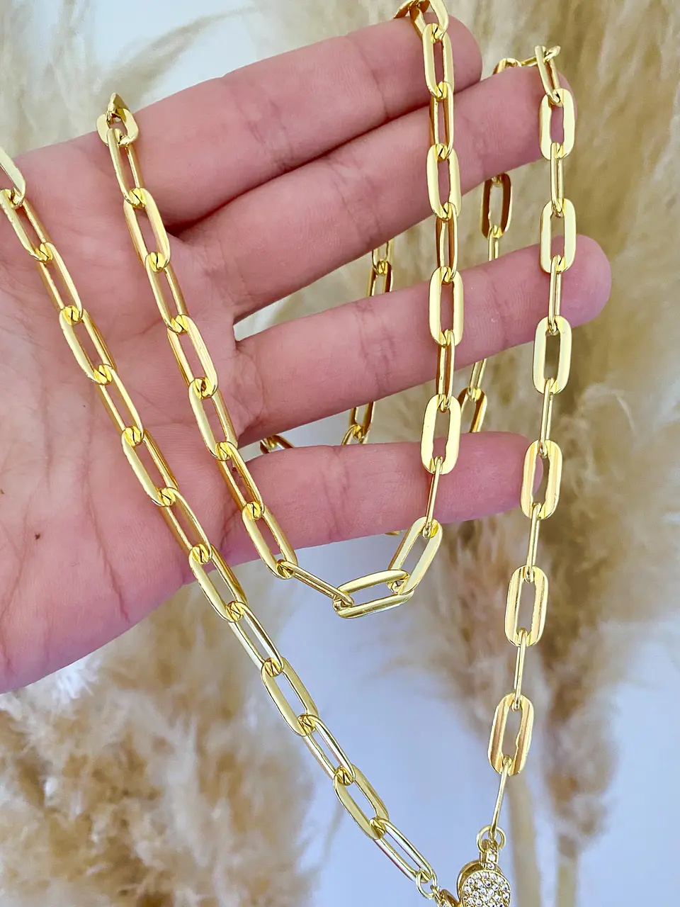 Collar XL corazón Circones Broche luxury  2