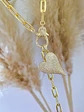Collar XL corazón Circones Broche luxury  - Miniatura 6