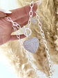 Collar Maxi Corazon circones silver - Miniatura 4