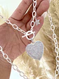 Collar Maxi Corazon circones silver - Miniatura 2