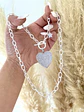 Collar Maxi Corazon circones silver - Miniatura 5
