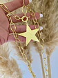 Collar XL Maxi Estrella Lijada Gold - Miniatura 1