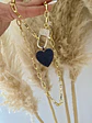 Collar Maxi Corazón  Black Broche Candado Luxury - Miniatura 4