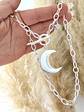 Collar Maxi Luna con circones silver - Miniatura 1