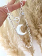 Collar Maxi Luna con circones silver - Miniatura 6
