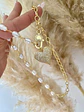 Collar Corazón Perlas Río y enchape oro broche corazón  - Miniatura 2