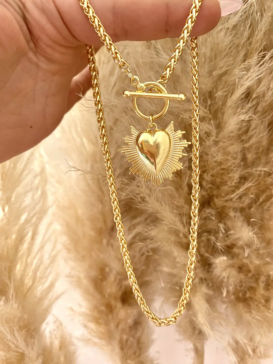 Collar  Corazón Sagrado Gold  7