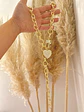 Collar XL Maxi Cadenon Corazon Circones Gold - Miniatura 4